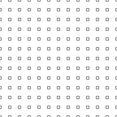 Vector monochrome seamless pattern, simple minimalist geometric texture, black tiny rounded squares on white background. Abstract repeat illustration. Modern design for prints, textile, furniture, web