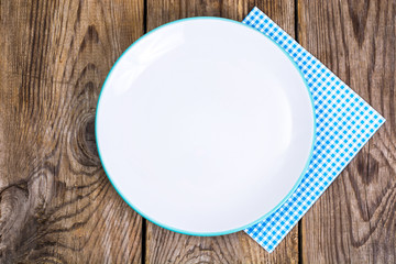 Serving Paper napkins on wooden background