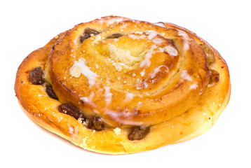 Fresh baked loaf with raisins