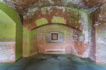 Interior of abandoned military fort