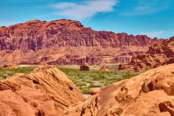 Incredibly beautiful landscape in Southern Nevada, Valley of Fire State Park, USA.
