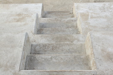 Fototapeta premium Gray Concrete Cement Stair or Step, Amphitheater Downwards