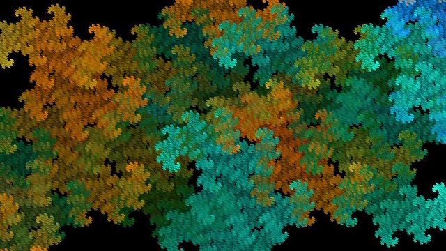 Abstract fractal footage for creative design