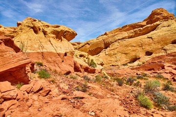 Fototapeta premium Incredibly beautiful landscape in Southern Nevada, Valley of Fire State Park, USA.