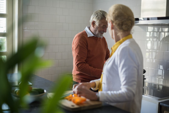 Senior Couple Daily Lifestyle Happiness