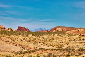Incredibly beautiful landscape in Southern Nevada, Valley of Fire State Park, USA.