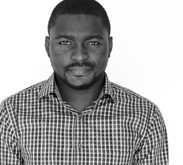 African Man Casual Studio Portrait