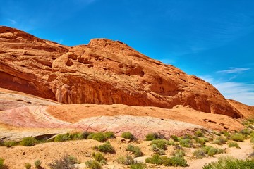 Fototapeta premium Incredibly beautiful landscape in Southern Nevada, Valley of Fire State Park, USA.