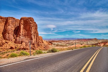 Incredibly beautiful landscape in Southern Nevada, Valley of Fire State Park, USA.