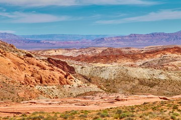 Incredibly beautiful landscape in Southern Nevada, Valley of Fire State Park, USA.