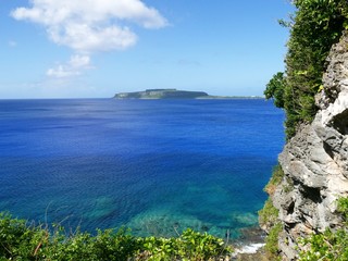 Wedding Cake Mountain or Mt Taipingot, Rota The Wedding Cake Mountain or Mt Taipingot seen from the southern side or the island.