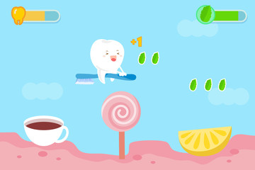 tooth with health concept