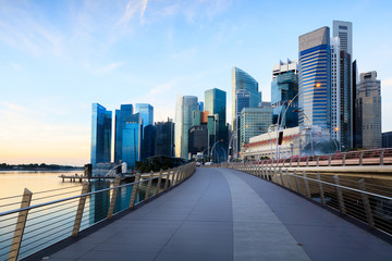 Fototapeta na wymiar Singapore central financial district