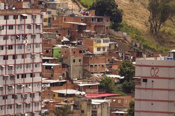 Fototapeta premium Slum poverty and misery Caracas,Venezuela