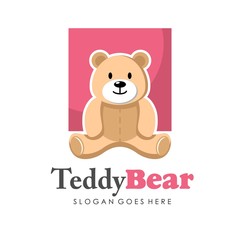 Cute teddy bear illustration full vector