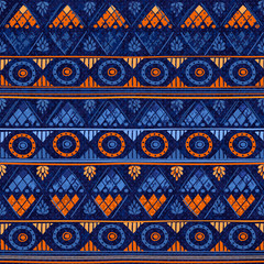 Tribal seamless pattern. It can be used for cloth, jackets, bags, notebooks, cards, envelopes, pads, blankets, furniture, packing