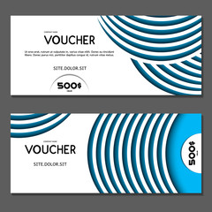 Gift voucher. Vector, illustration. 