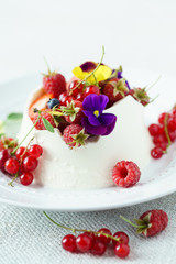 dessert with berries