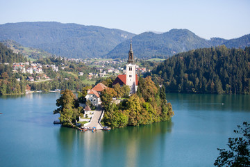 Bled lake island