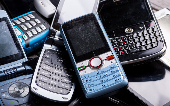 Old phones - electronic waste