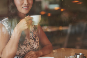 Morning in cafe