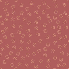 simple flowers.  baby background. vector seamless pattern