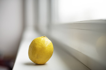 lemon on white