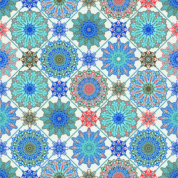 Vector Moroccan Seamless Pattern.