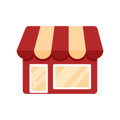 Store flat design vector illustration