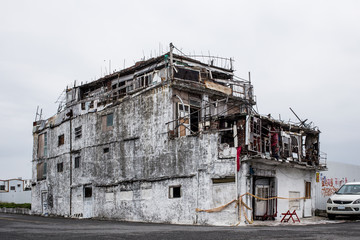 Taitung, Taiwan - March 30, 2017:Famous White House near Taitung Beach Park in Taitung, which was built personally by an old retired soldier who have never learned construction.