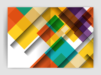 Obraz premium Square design corporate business flyer