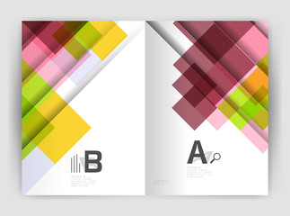 Square design corporate business flyer