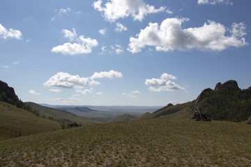 Fototapeta premium Das Mongolische Steppenland