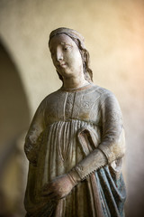 Statue of Saint Libera in Castelvecchio Museum. Verona, Italy