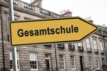 Obraz premium Schild 238 - Gesamtschule