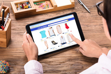 Businesswoman Shopping Online