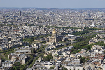 Fototapeta na wymiar Paris, vu du ciel