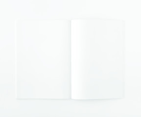 Magazine,US-Letter, A4 Brochure Mock-up, Realistic Rendering of Magazine, A5/A4 Brochure Mock-up on Isolated White Background, 3D Illustration