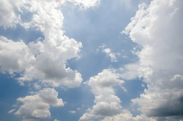 Fototapeta premium White cloud in the blue sky