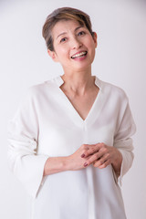 中年女性のポートレイト