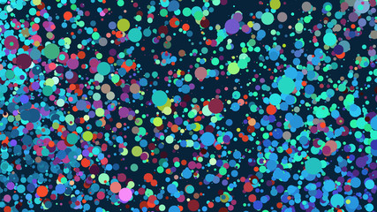 Abstract background with many falling tiny confetti pieces. vector background