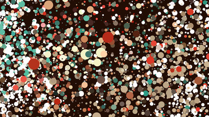 Abstract background with many falling tiny confetti pieces. vector background