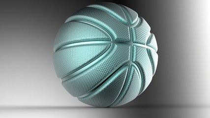 Basketball Design Background. 3D illustration. 3D CG. High resolution.