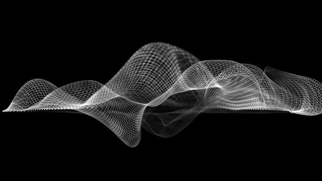 Abstract wave structure scientific background
