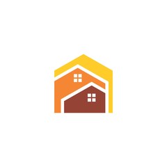 Fototapeta na wymiar flat color icon for real estate logo