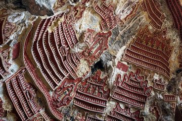 Buddhas on the wall