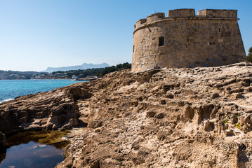 Fototapeta na wymiar Festung in Moraira