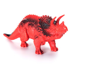 dinosaurs figures isolated on white background , children toys