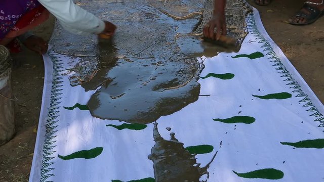 Block Printing for Textile in India. Jaipur Block Printing Traditional Process.