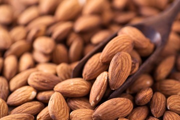raw natural whole almonds
